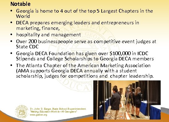 Notable • Georgia is home to 4 out of the top 5 Largest Chapters