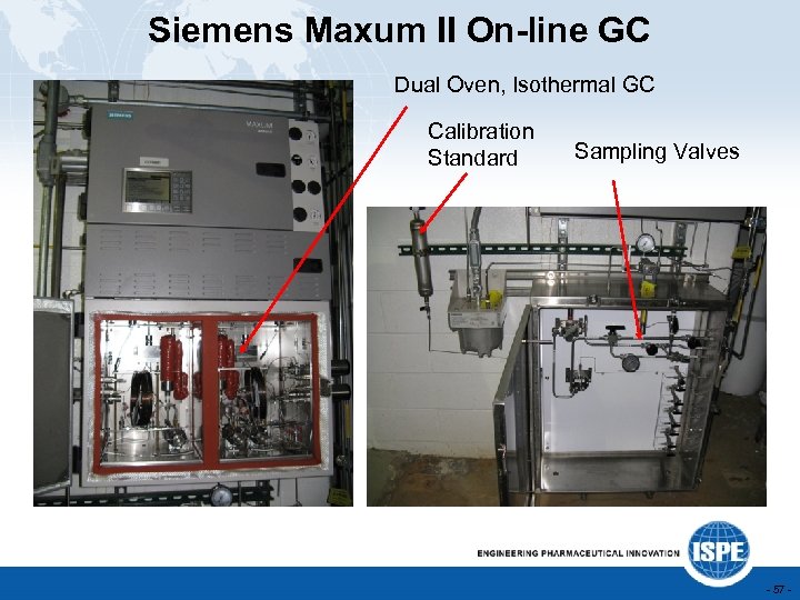 Siemens Maxum II On-line GC Dual Oven, Isothermal GC Calibration Standard Sampling Valves -