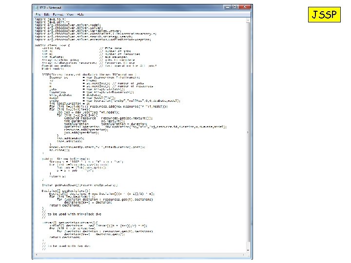 JSSP 