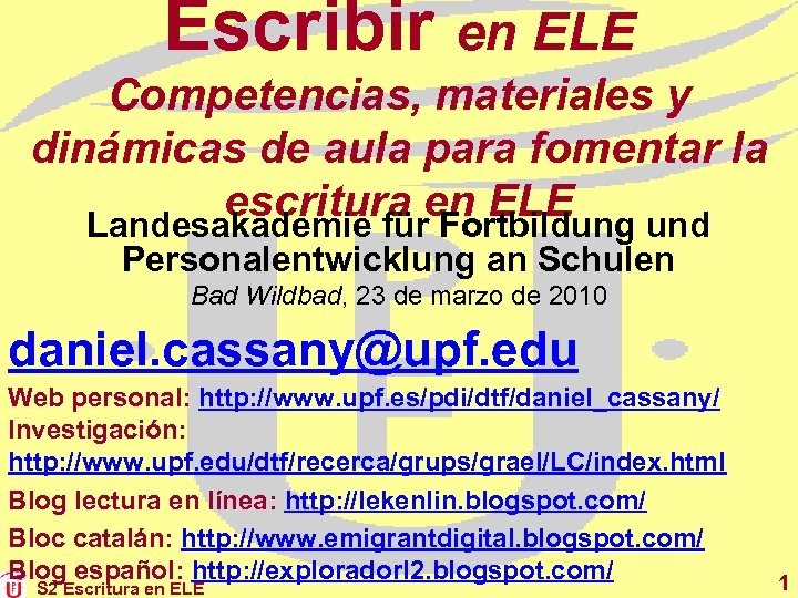 Escribir en ELE Competencias, materiales y dinámicas de aula para fomentar la escritura en