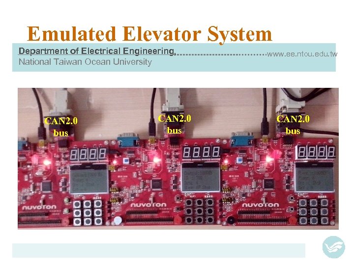 Emulated Elevator System Department of Electrical Engineering, National Taiwan Ocean University CAN 2. 0