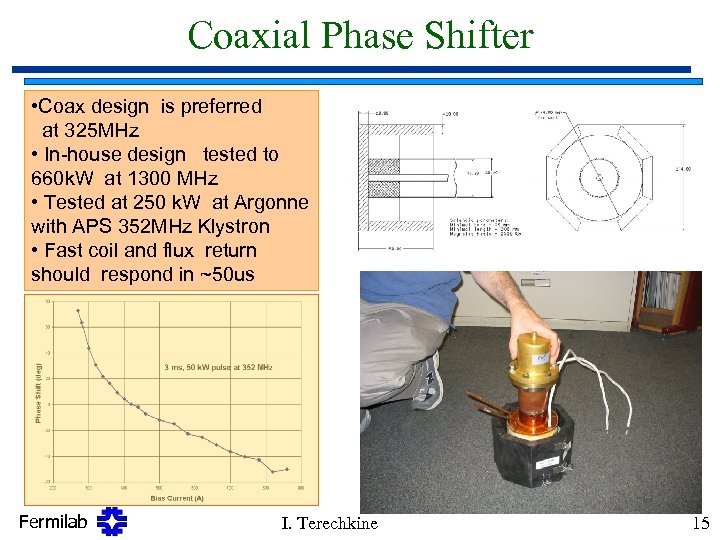 Coaxial Phase Shifter • Coax design is preferred at 325 MHz • In-house design