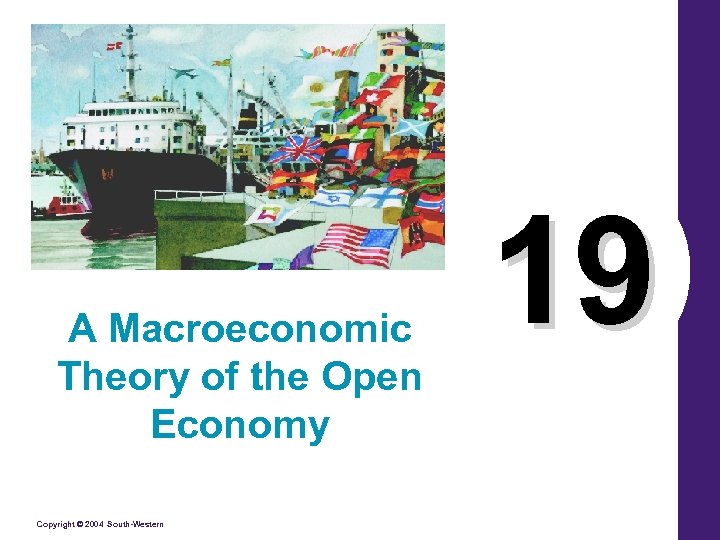 A Macroeconomic Theory of the Open Economy Copyright © 2004 South-Western 19 