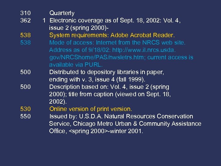 310 362 538 500 530 550 Quarterly 1 Electronic coverage as of Sept. 18,