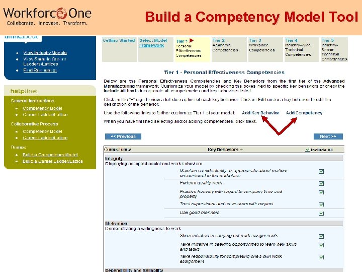 Build a Competency Model Tool Industry Competency Models 35 