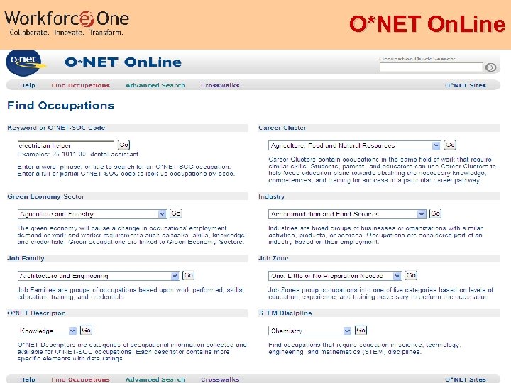 O*NET On. Line Industry Competency Models 45 