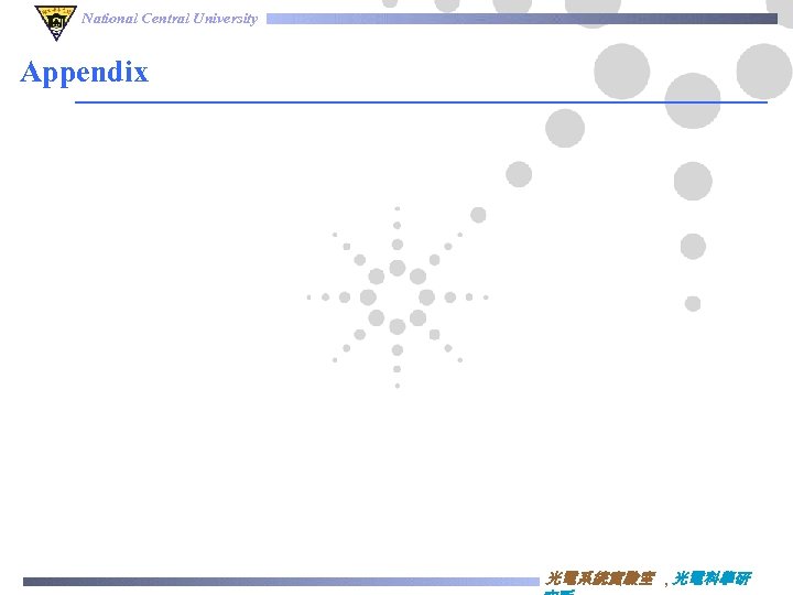 National Central University Appendix 光電系統實驗室 , 光電科學研 