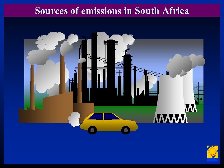 Sources of emissions in South Africa 