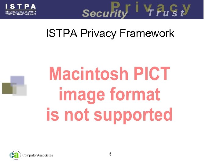 ISTPA Privacy Framework 6 