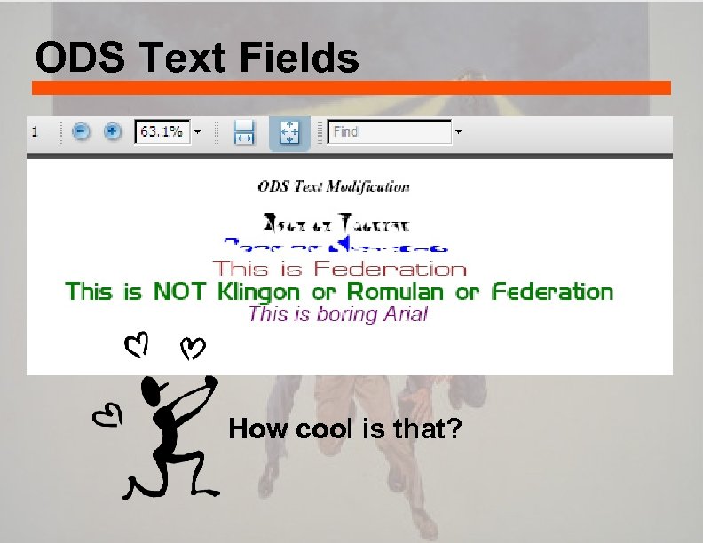 ODS Text Fields How cool is that? 