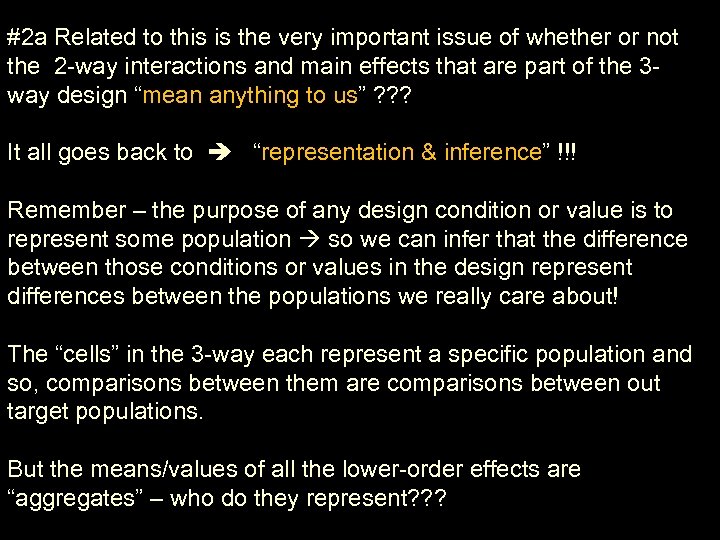 #2 a Related to this is the very important issue of whether or not