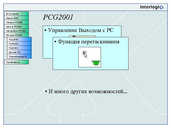 Вступление Серия 2000 Панели FP 2000 Сеть в FP 2000 Настройки FP 2000 PCG