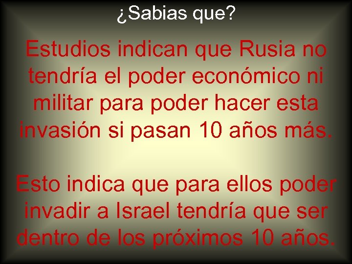 ¿Sabias que? Estudios indican que Rusia no tendría el poder económico ni militar para