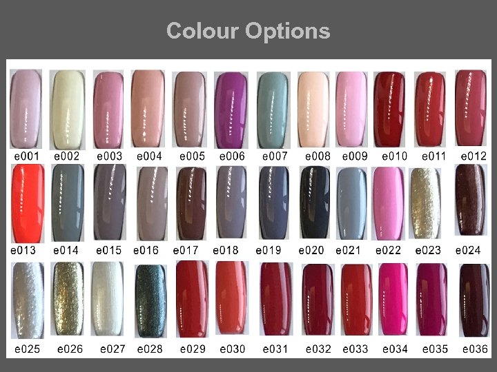 Colour Options 