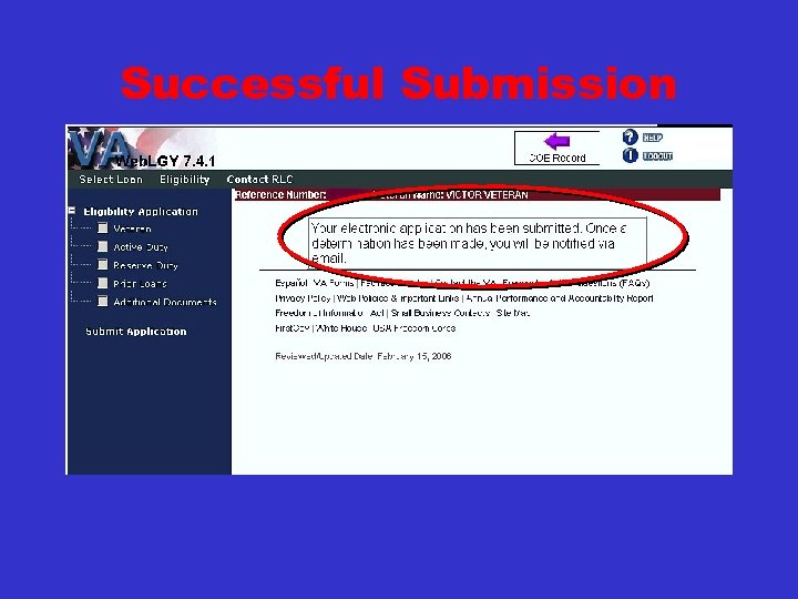 Successful Submission 