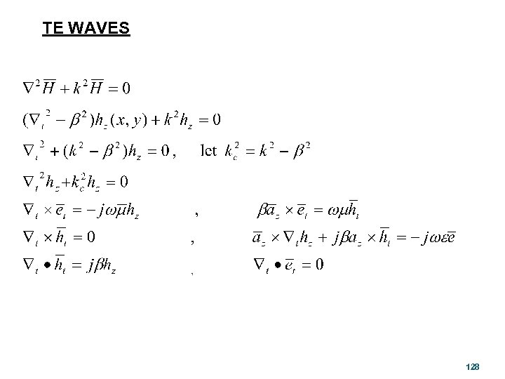 TE WAVES 128 