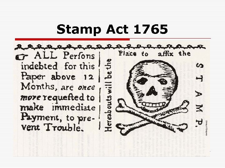 Stamp Act 1765 