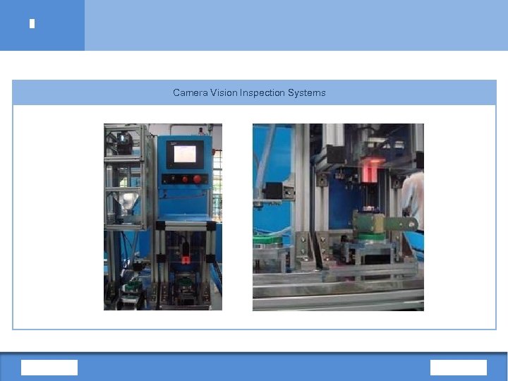 Camera Vision Inspection Systems 