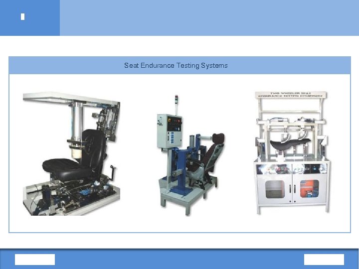 Seat Endurance Testing Systems 