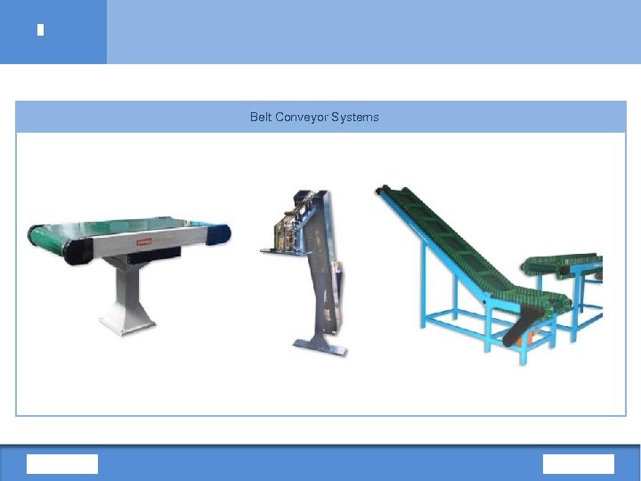 Belt Conveyor Systems 