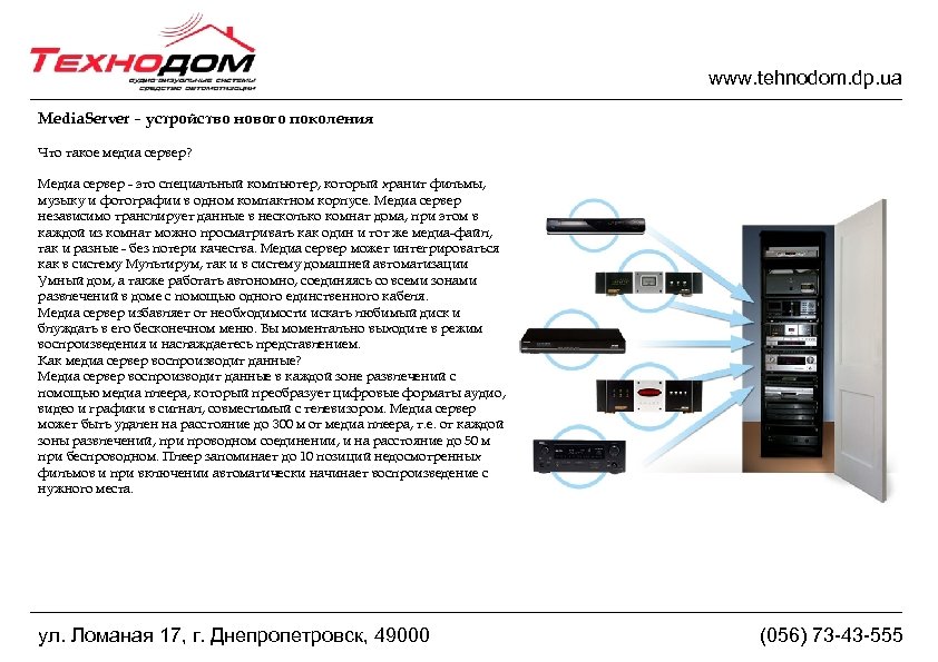 www. tehnodom. dp. ua Media. Server – устройство нового поколения Что такое медиа сервер?