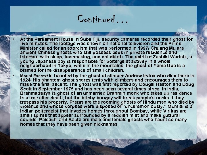 Continued… • • At the Parliament House in Suba Fiji, security cameras recorded their