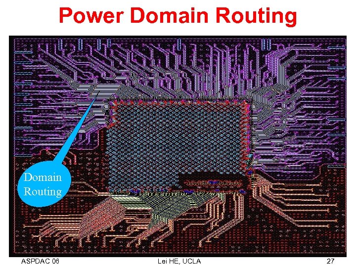 Power Domain Routing ASPDAC 06 Lei HE, UCLA 27 