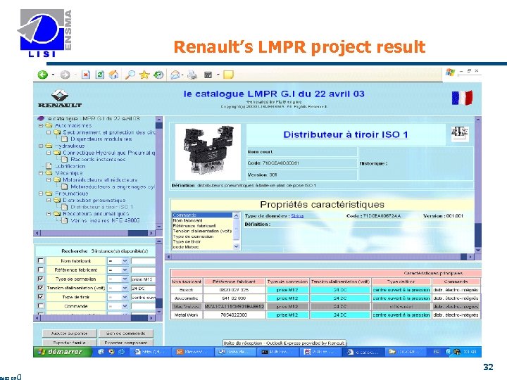 Renault’s LMPR project result 32 