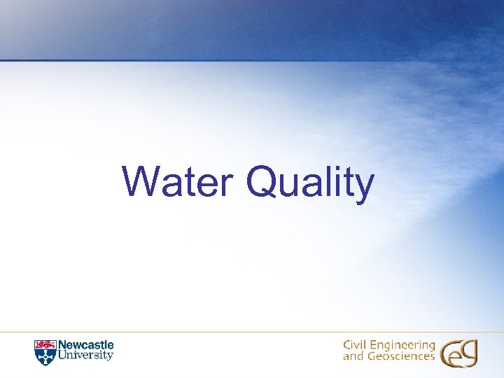 Water Quality 