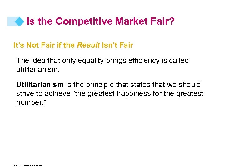 Is the Competitive Market Fair? It’s Not Fair if the Result Isn’t Fair The