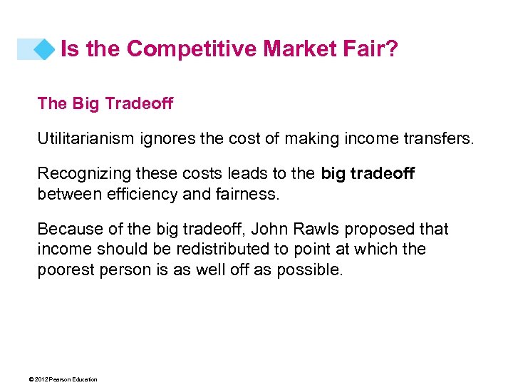Is the Competitive Market Fair? The Big Tradeoff Utilitarianism ignores the cost of making