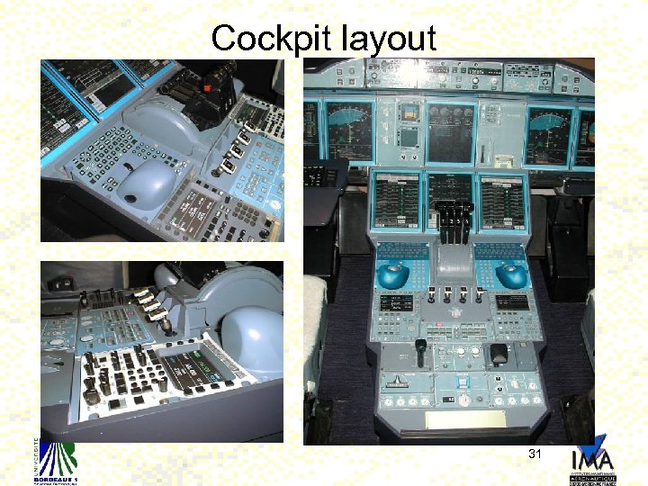 Cockpit layout 31 