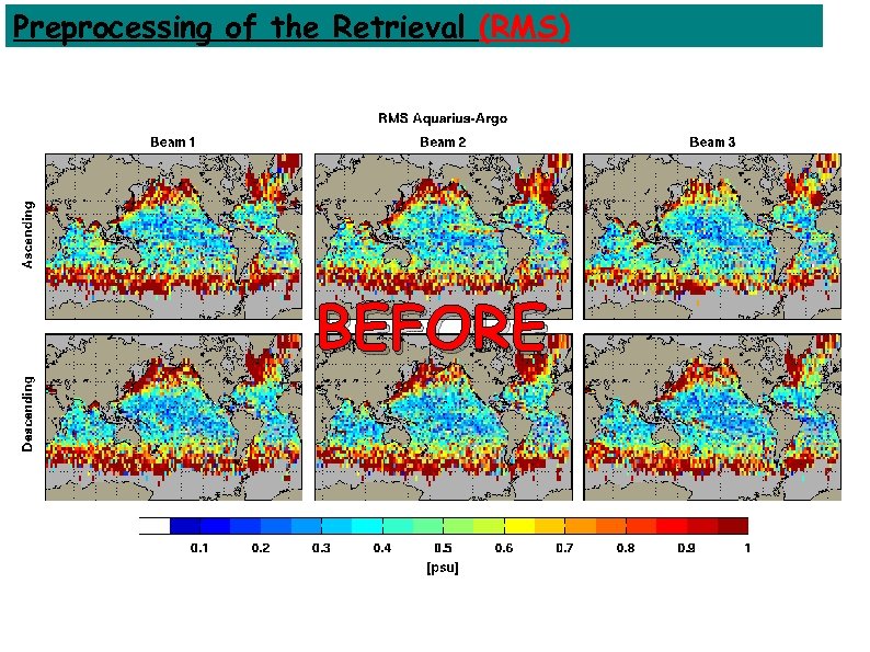 Preprocessing of the Retrieval (RMS) BEFORE 