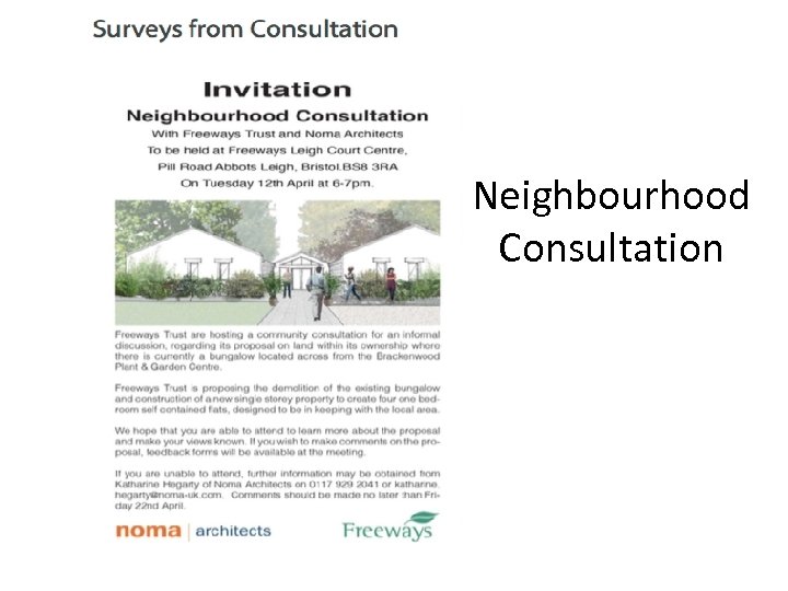 Neighbourhood Consultation 