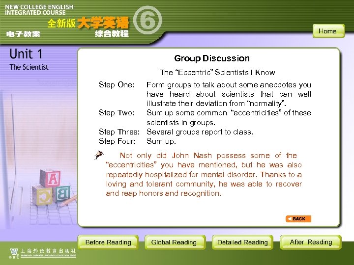 Group Discussion The “Eccentric” Scientists I Know Step One: Form groups to talk about