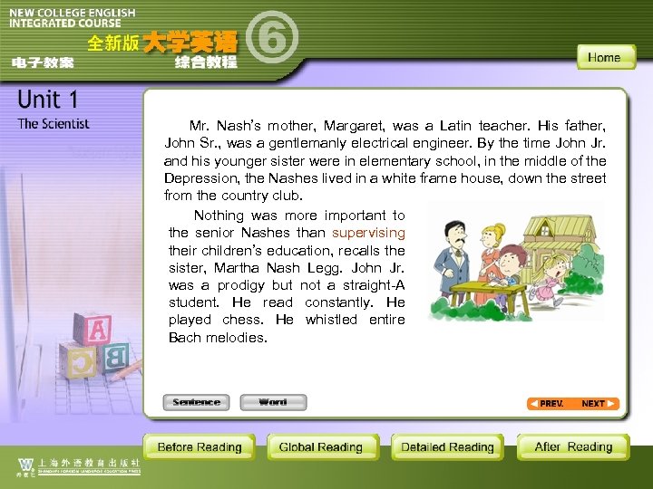 Mr. Nash’s mother, Margaret, was a Latin teacher. His father, John Sr. , was