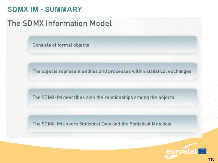 SDMX IM - SUMMARY 110 