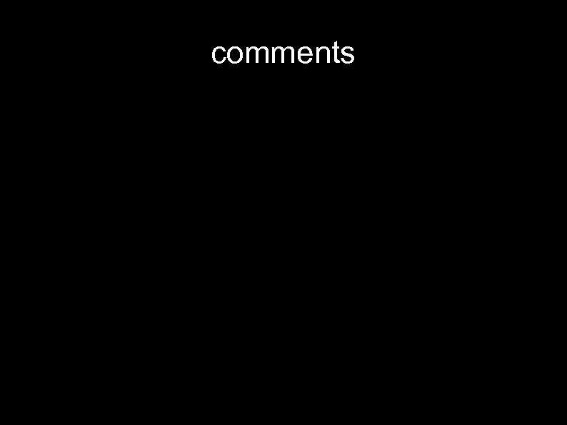 comments 