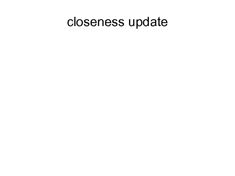 closeness update 