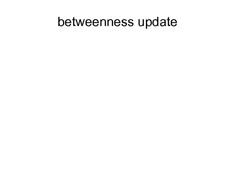 betweenness update 