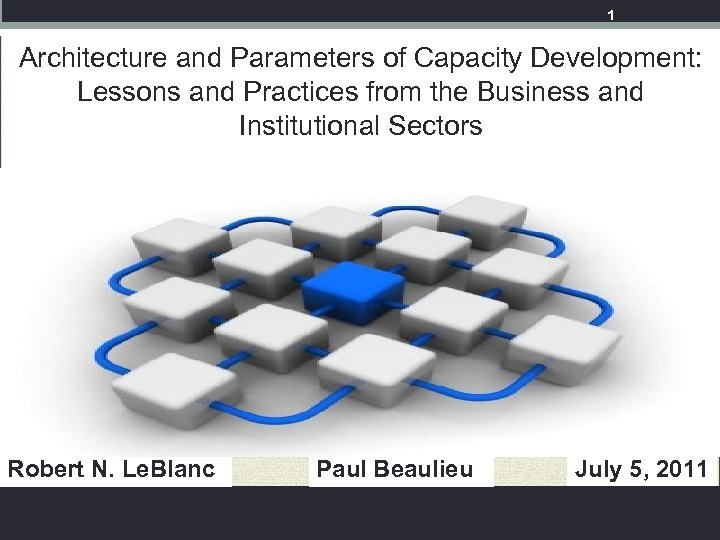 1 Architecture and Parameters of Capacity Development: Lessons and Practices from the Business and