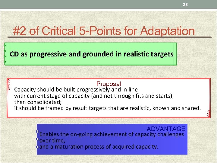 28 #2 of Critical 5 -Points for Adaptation 