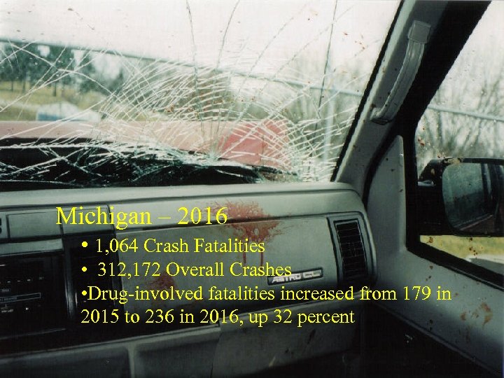 Michigan – 2016 • 1, 064 Crash Fatalities • 312, 172 Overall Crashes •