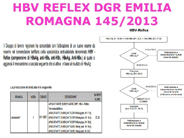 HBV REFLEX DGR EMILIA ROMAGNA 145/2013 