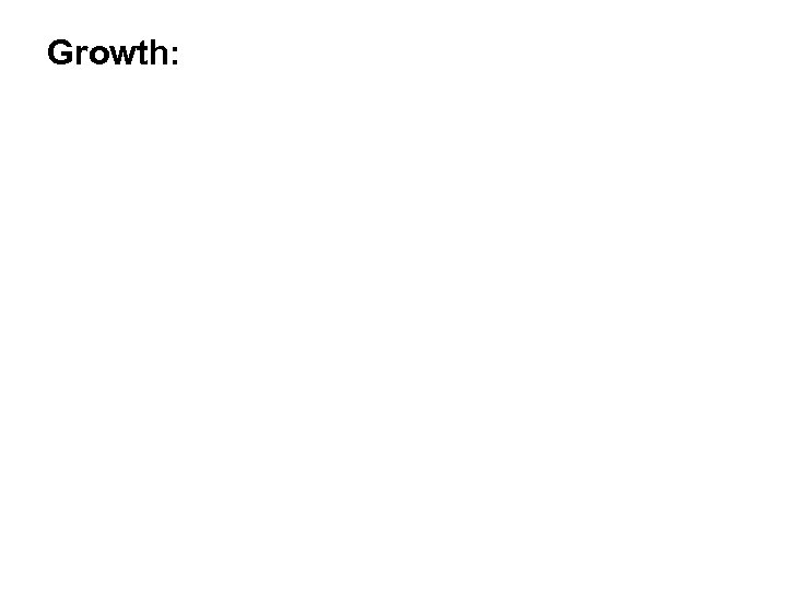 Growth: 