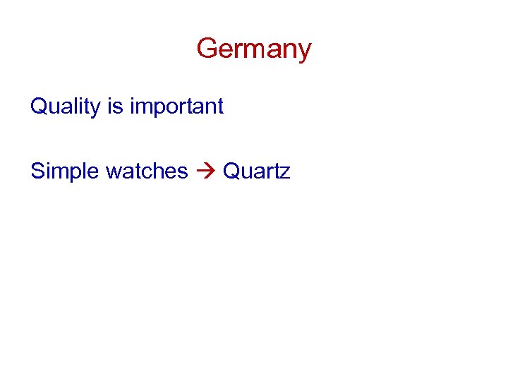 Germany Quality is important Simple watches Quartz 