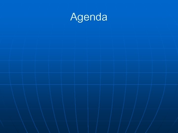 Agenda 