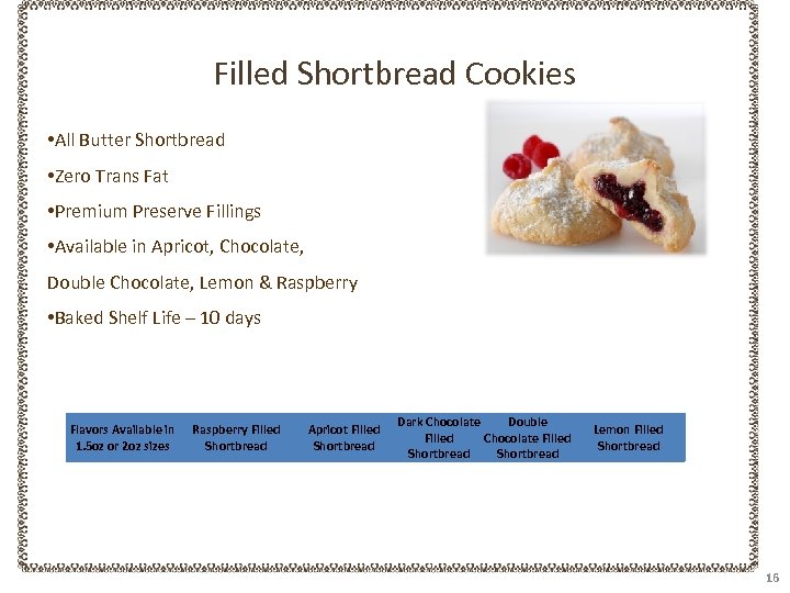 Filled Shortbread Cookies • All Butter Shortbread • Zero Trans Fat • Premium Preserve