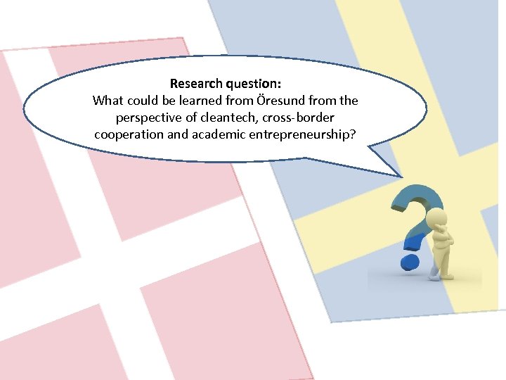 Research question: What could be learned from Öresund from the perspective of cleantech, cross-border