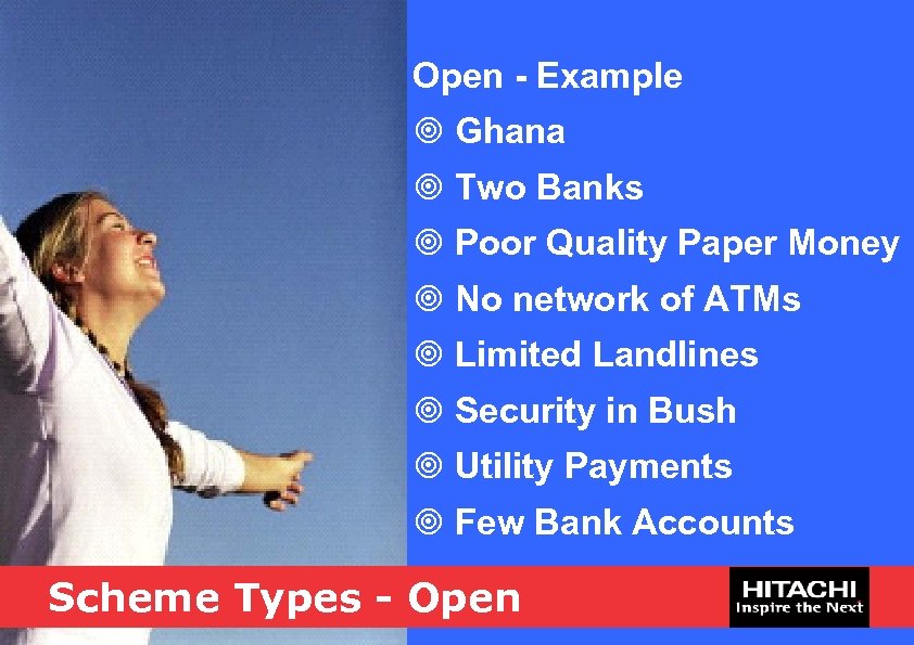 Open - Example ¥ Ghana ¥ Two Banks ¥ Poor Quality Paper Money ¥